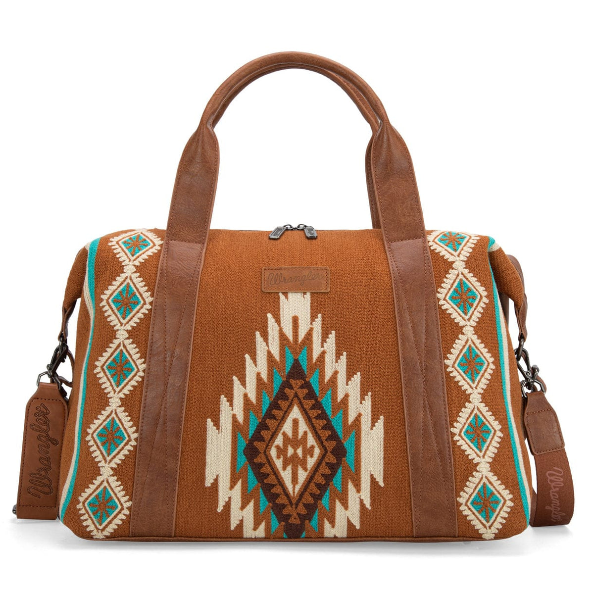 Montana West Brown Wrangler Southwestern Print Duffle Bag - Little Miss Muffin Children & Home