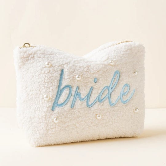 The Darling Effect Bride Sherpa Teddy Pouch - Little Miss Muffin Children & Home