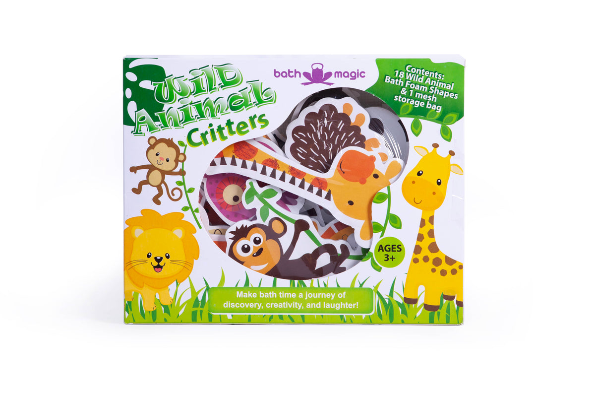 Firefox Toys Fizzles Wild Animal Sticky Bath Foam Critters, 18 Piece Set - Little Miss Muffin Children & Home
