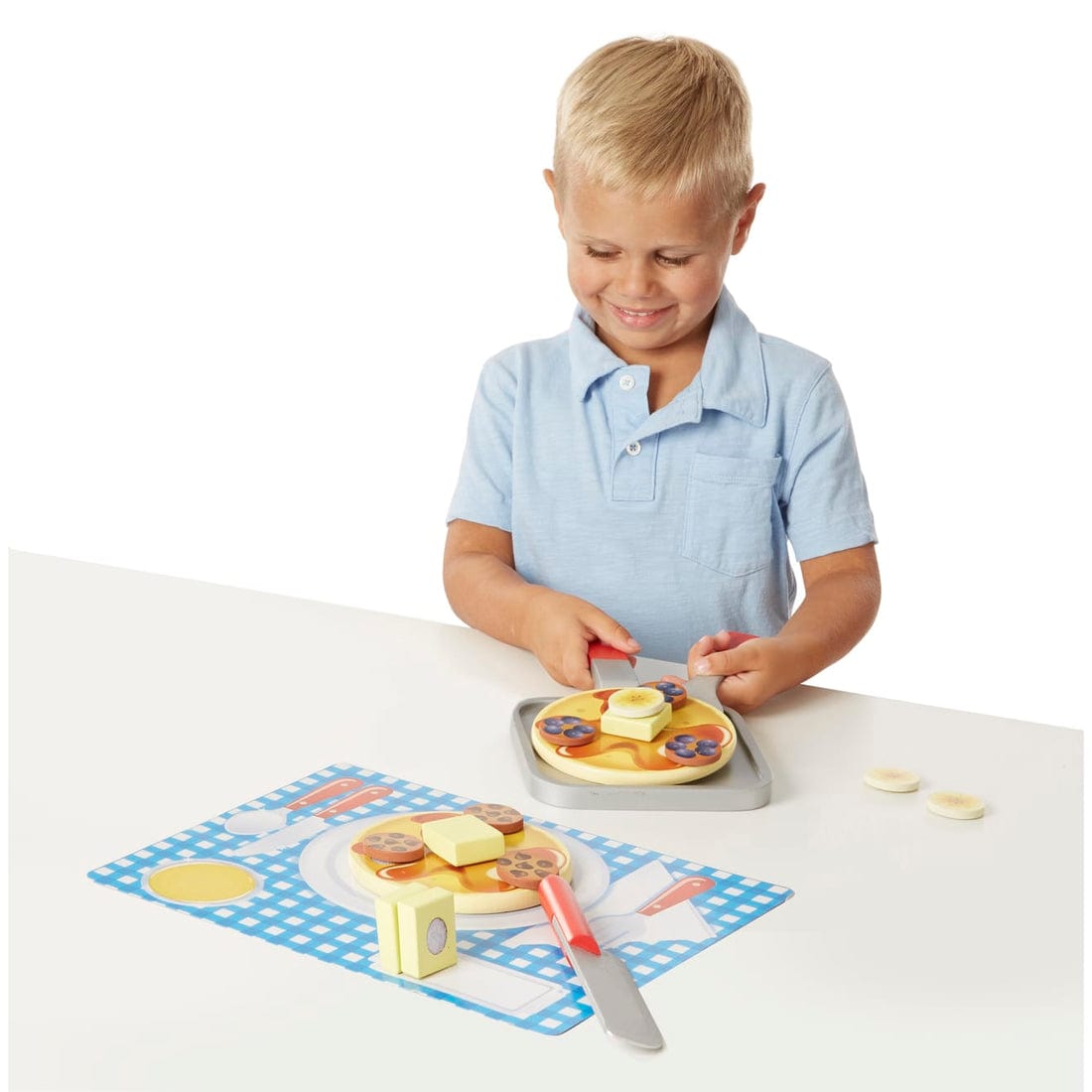 Melissa & Doug Melissa & Doug Flip & Serve Pancake Set - Wooden Play Food - Little Miss Muffin Children & Home