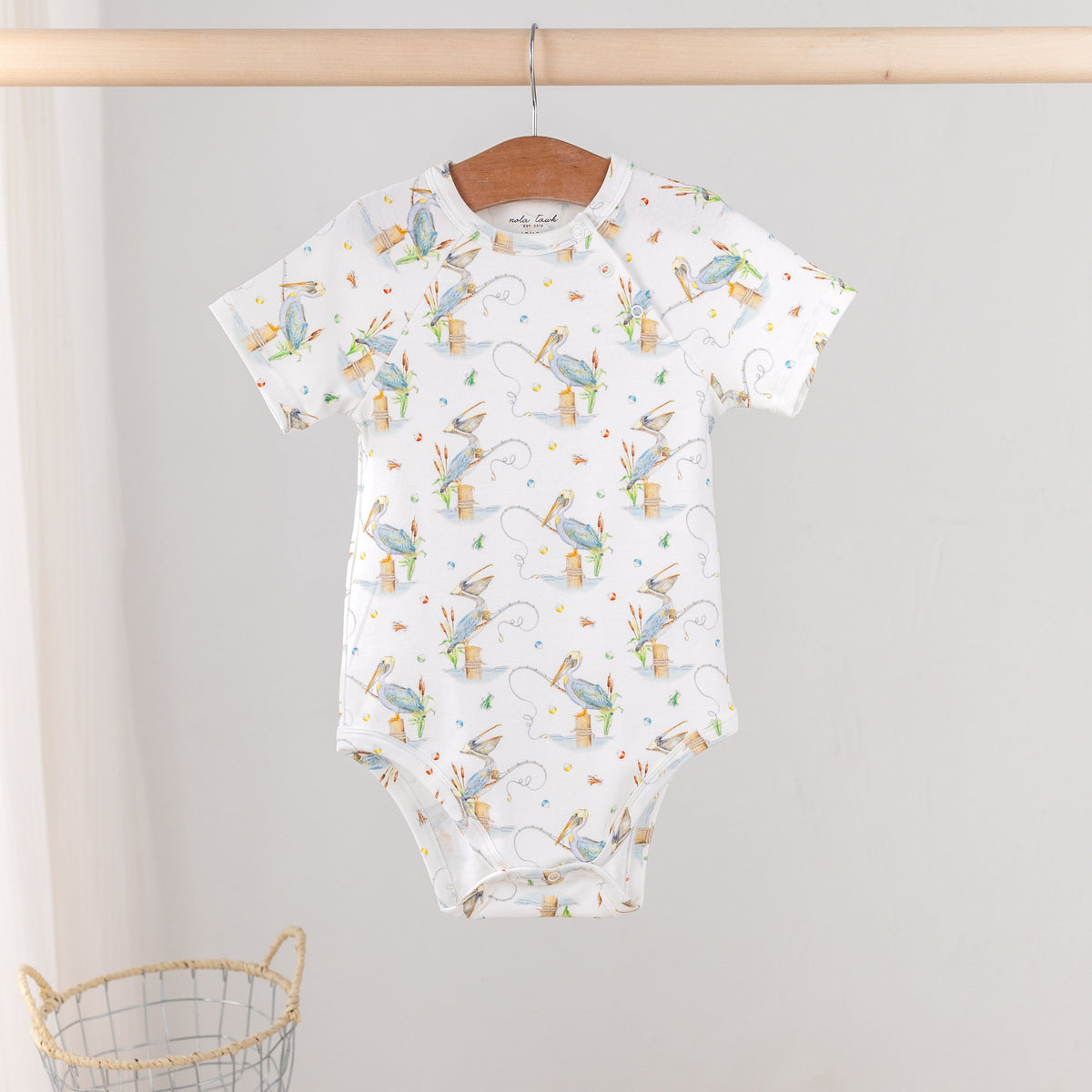 Nola Tawk Pelican Bay Organic Cotton Onesie - Little Miss Muffin Children & Home