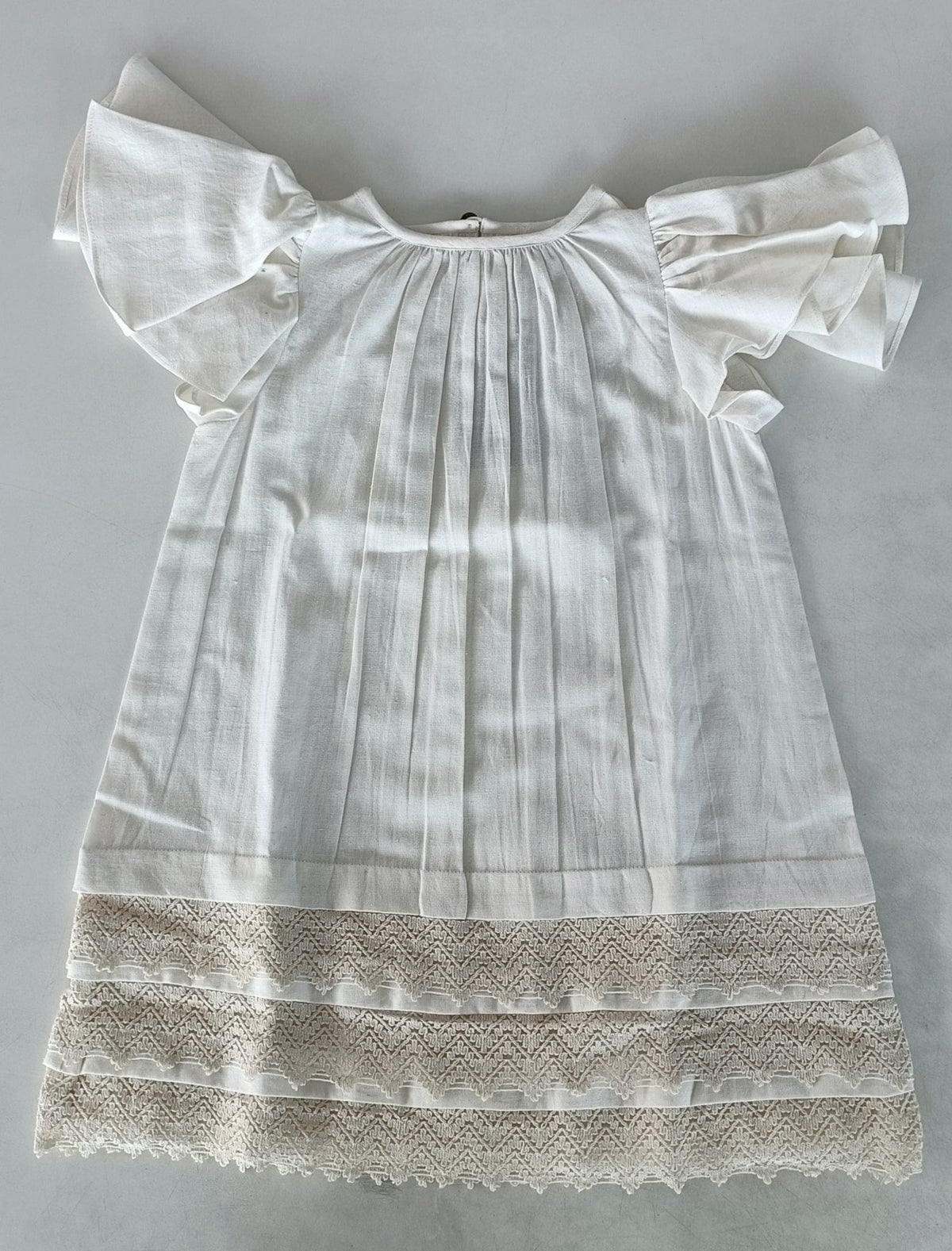 Yo Baby Yo Baby Flutter Sleeve Crochet Trim Dress & Bloomer Set - Little Miss Muffin Children & Home