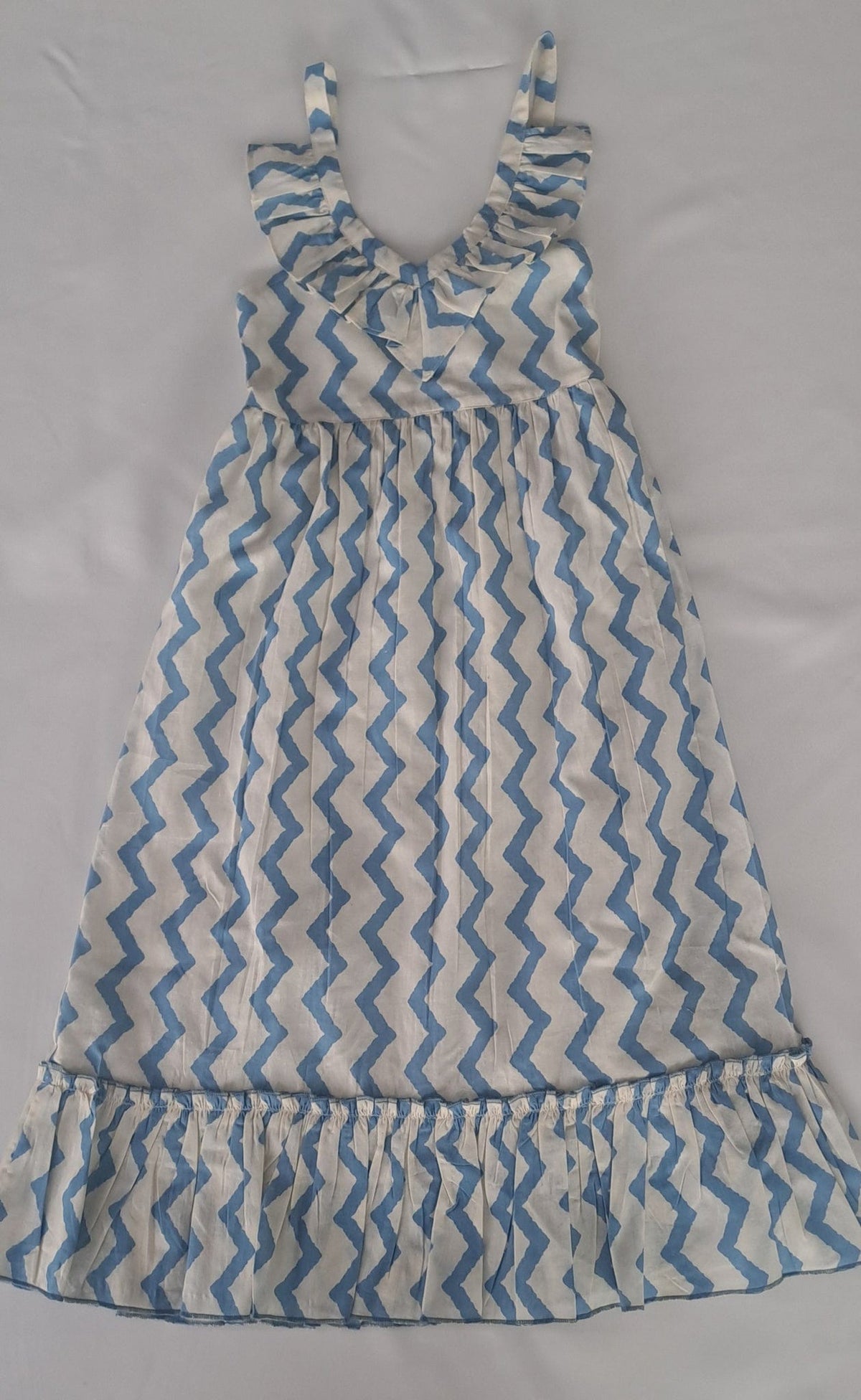 Yo Baby Yo Baby ZigZag Print Halter Tie Sundress - Little Miss Muffin Children & Home