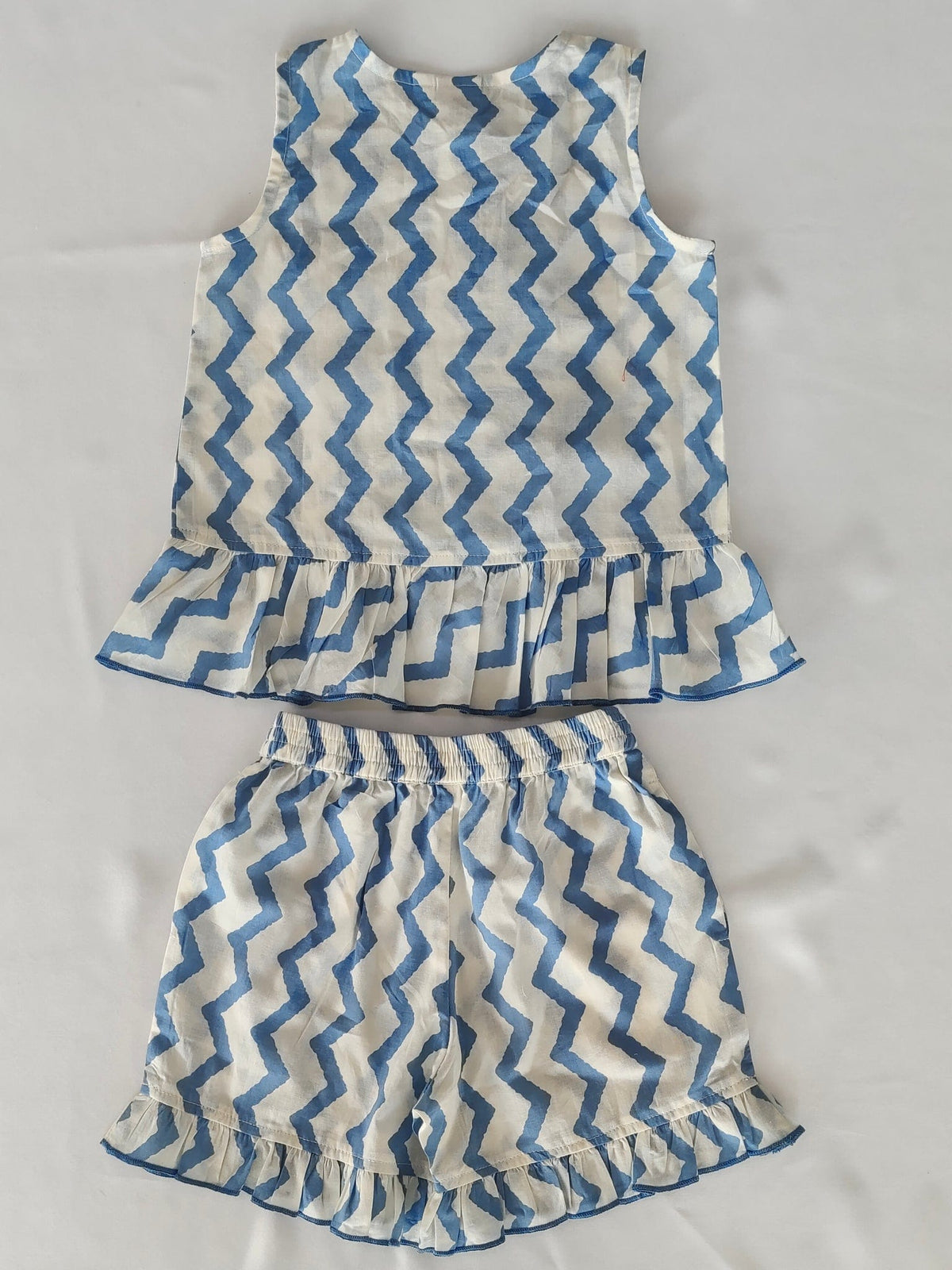 Yo Baby Yo Baby ZigZag Print Sleeveless Top & Shorts Set - Little Miss Muffin Children & Home
