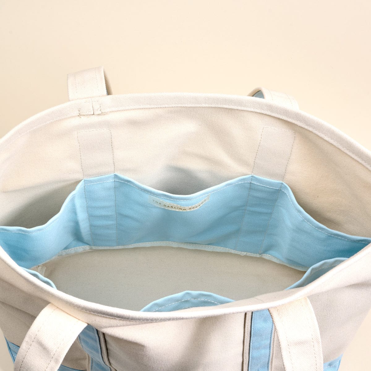 The Darling Effect Light Blue The Signature Canvas Tote Bag - Little Miss Muffin Children & Home