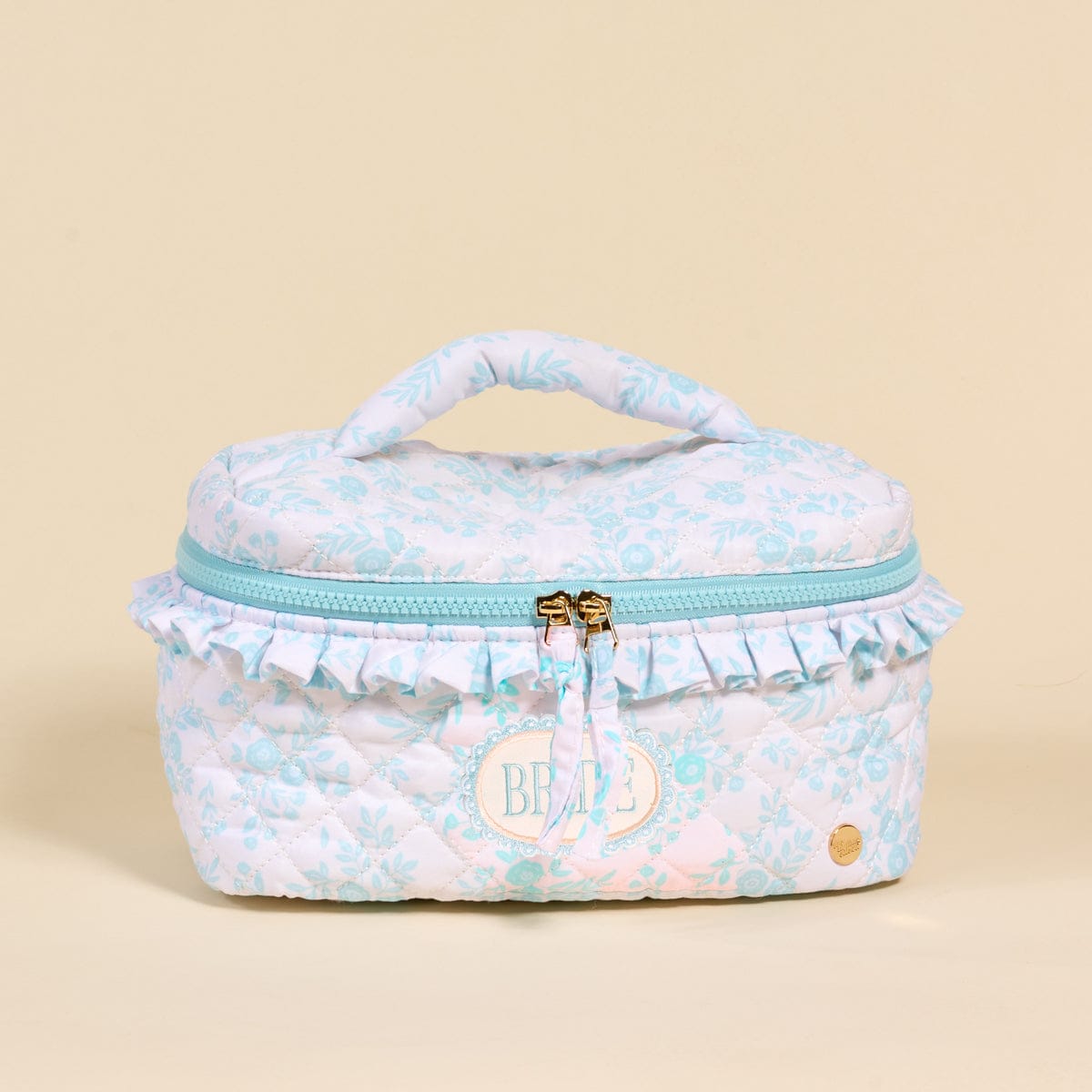 The Darling Effect Bride Something Blue Glam & Go Quilted Cosmetic Bag - Little Miss Muffin Children & Home
