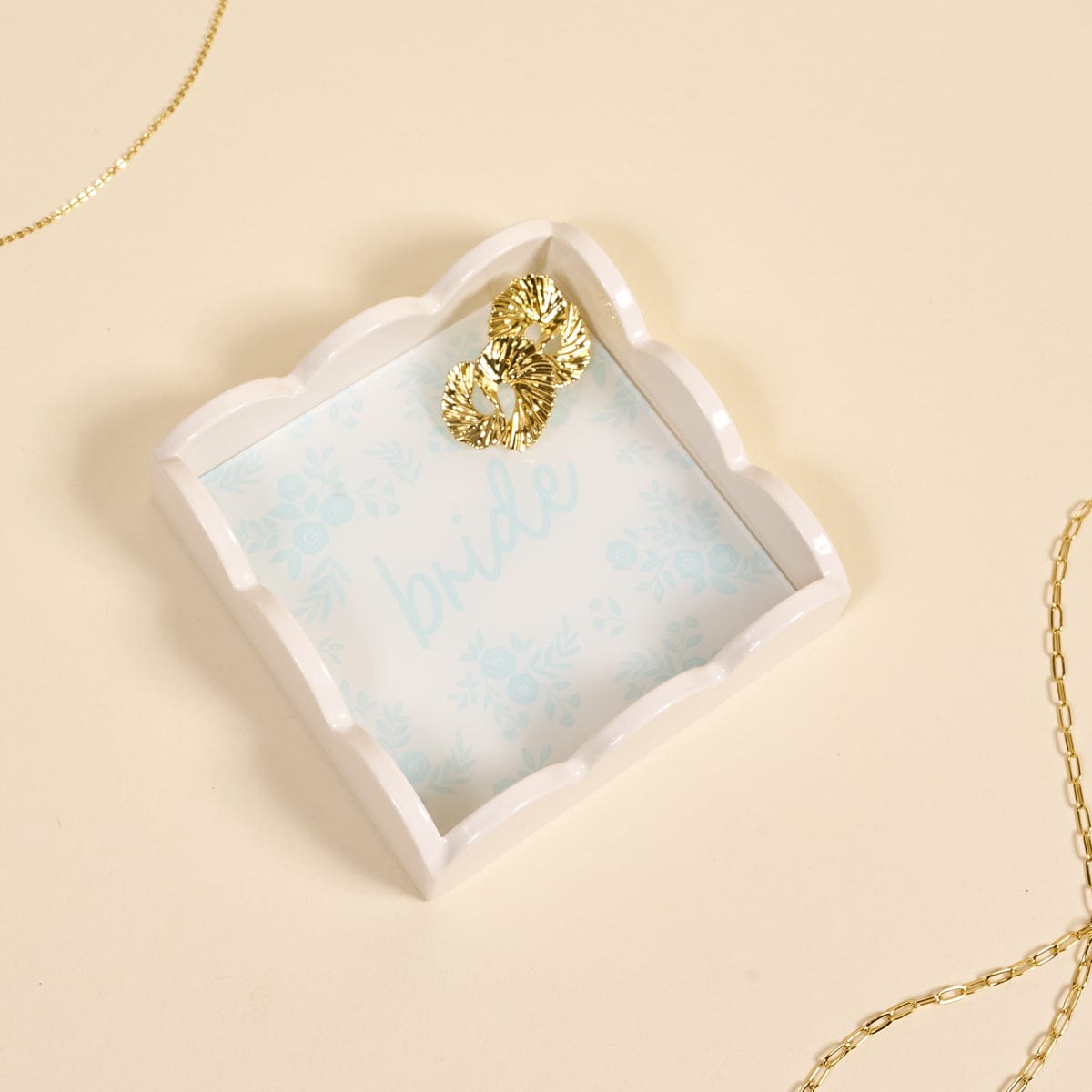 The Darling Effect Bride Something Blue Scallop Trinket Tray - Little Miss Muffin Children & Home