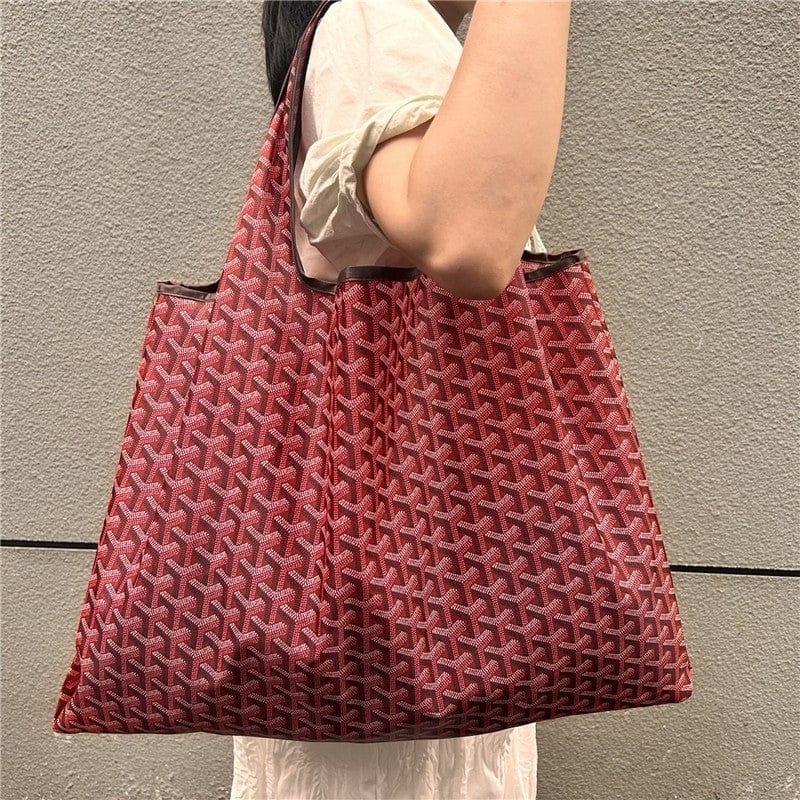 Foldable Large Capacity Shoulder Shopping Bag, Available in 2 Colors