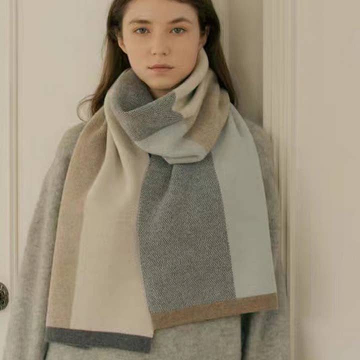Accity Grey Unisex Elegant Knit Scarf - Little Miss Muffin Children & Home