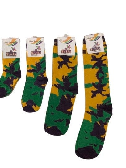 Mardi Gras Creations Mardi Gras Creations Camo Socks in Purple Green and Gold - Infant Regular - Little Miss Muffin Children & Home