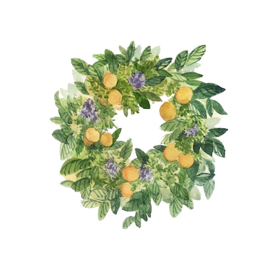 Front Porch Elegance Front Porch Elegance Summer Citrus Wreath Door Hanger with Bow - Little Miss Muffin Children & Home