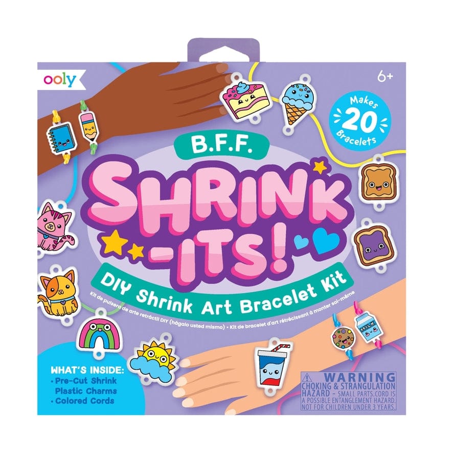 Ooly Ooly Shrink-Its! BFF DIY Shrink Art Bracelet Kit, 24PC Set - Little Miss Muffin Children & Home
