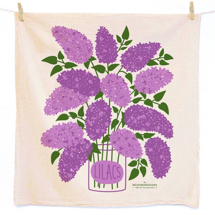 The Neighborgoods Lilac Tea Towel - Little Miss Muffin Children & Home