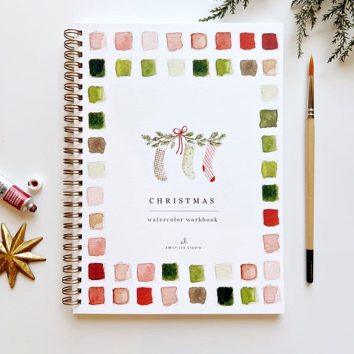 Emily Lex Studio Emily Lex Studio Christmas Watercolor Workbook - Little Miss Muffin Children & Home