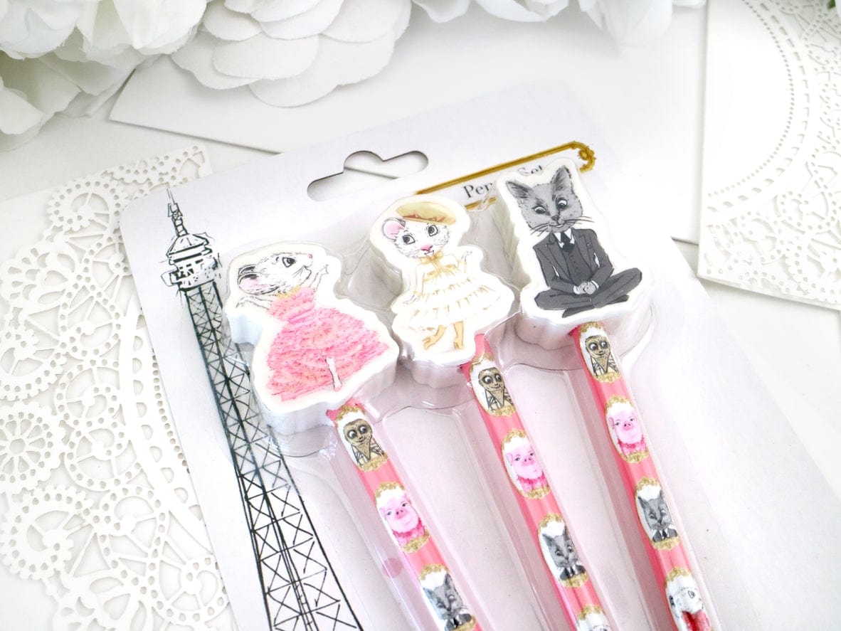 Bunnies by the Bay Bunnies By The Bay Claris The Mouse Magnificent Mess Pencil Set - Little Miss Muffin Children & Home