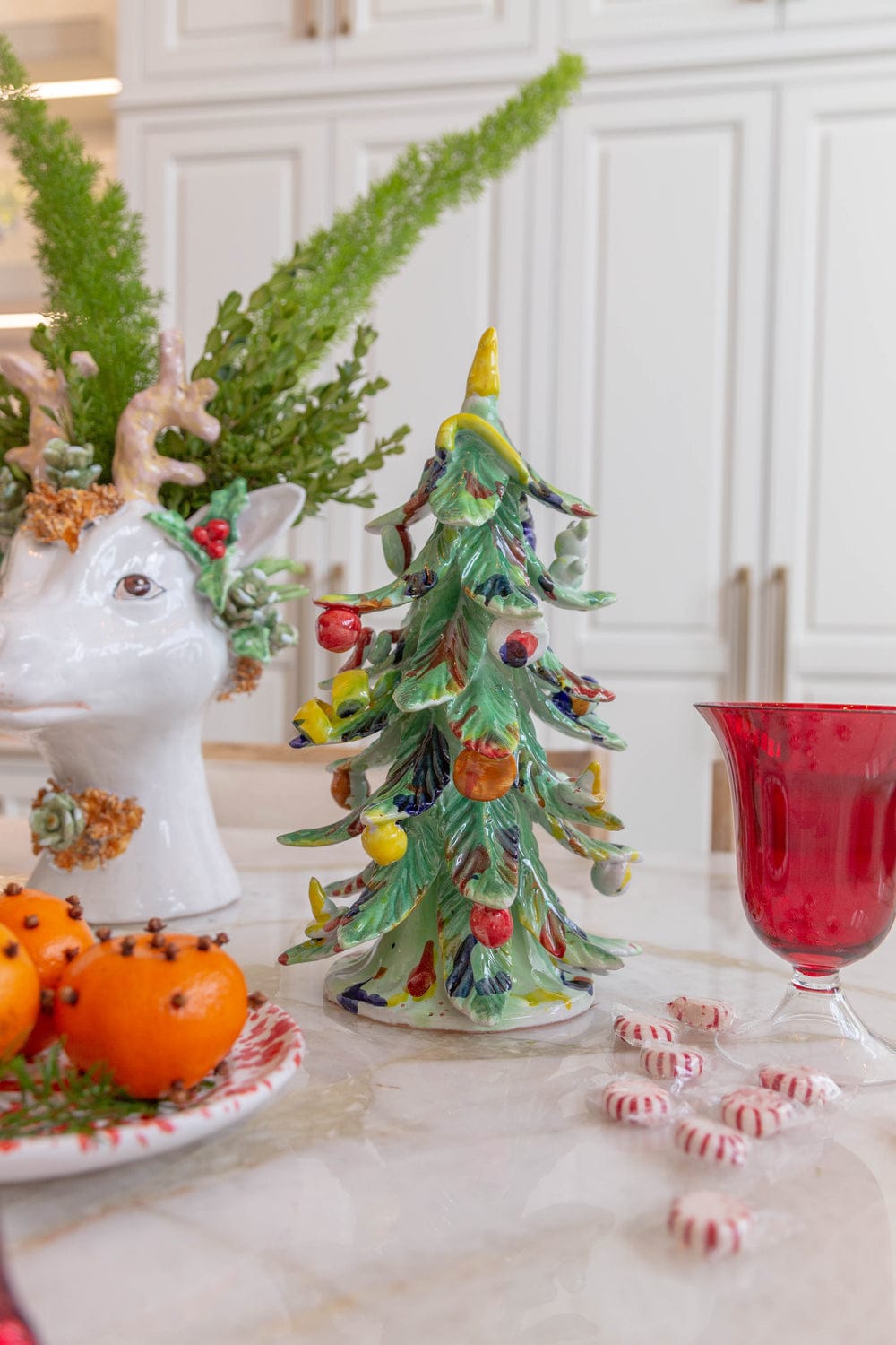 Abigail's Home Decor Abigail's Large Hand-Painted Ceramic Holiday Tree, 13" - Little Miss Muffin Children & Home