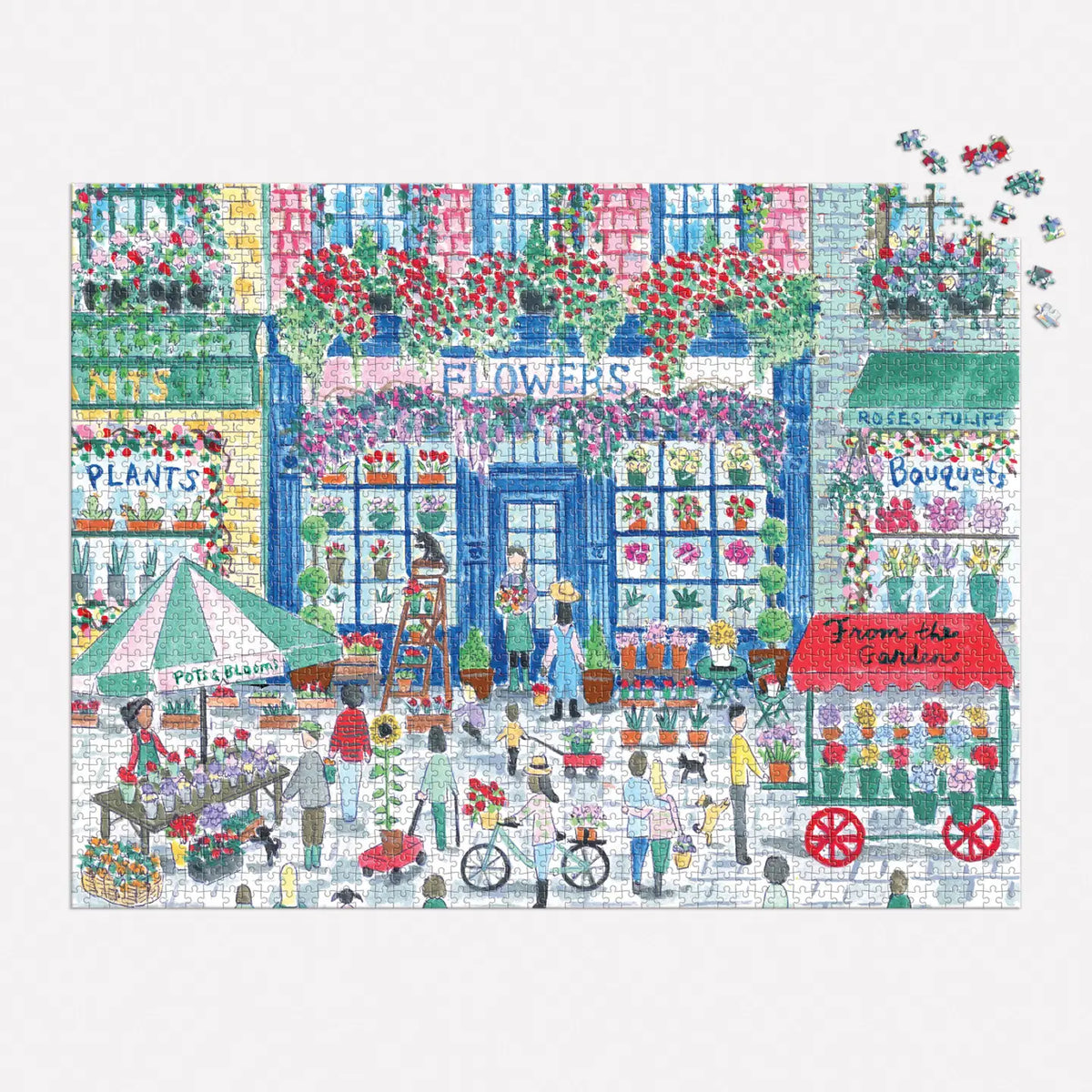 Chronicle Books Michael Storrings Market in Bloom 2000 Piece Puzzle - Little Miss Muffin Children & Home