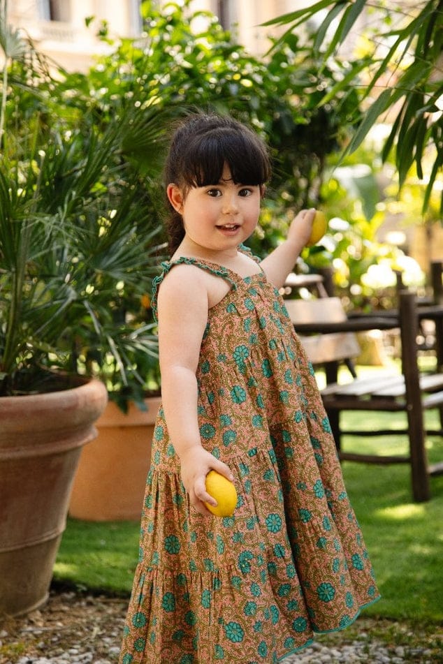 Yo Baby Inara Floral Girls Dress - Little Miss Muffin Children & Home