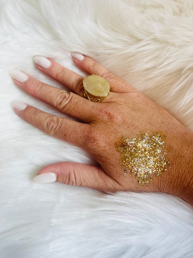 Sandy + Rizzo Sandy + Rizzo Neutral Gold Glitter Gel - Little Miss Muffin Children & Home