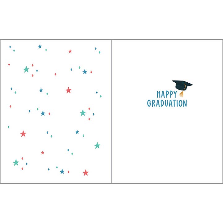 Grad on Navy Graduation Greeting Card