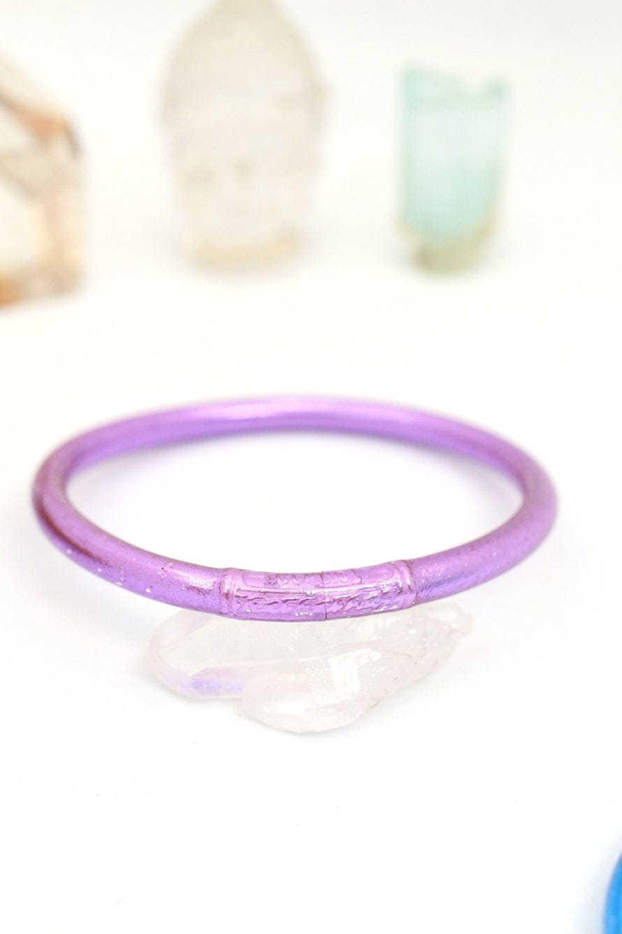 Woman Shops World Single Rainbow Thai Buddhist Temple Bracelet, Mantra Bangle, Violet - Little Miss Muffin Children & Home