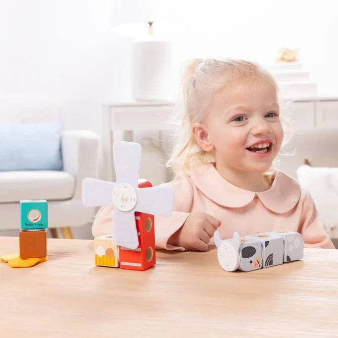 Melissa & Doug Melissa & Doug Blockables Farm Friends - Little Miss Muffin Children & Home