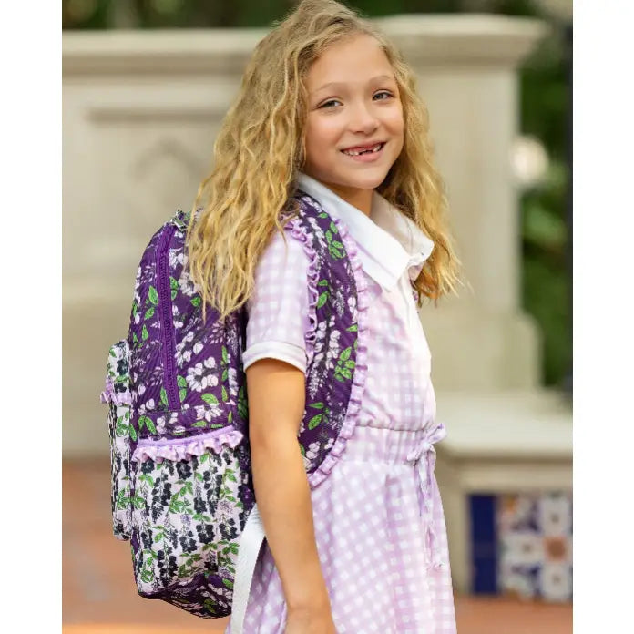 Sugar Bee Clothing Wisteria Girls Standard Backpack - Little Miss Muffin Children & Home