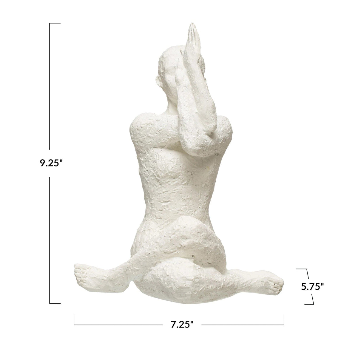 Bloomingville Bloomingville Resin Yoga Figure with Volcano Finish - Little Miss Muffin Children & Home