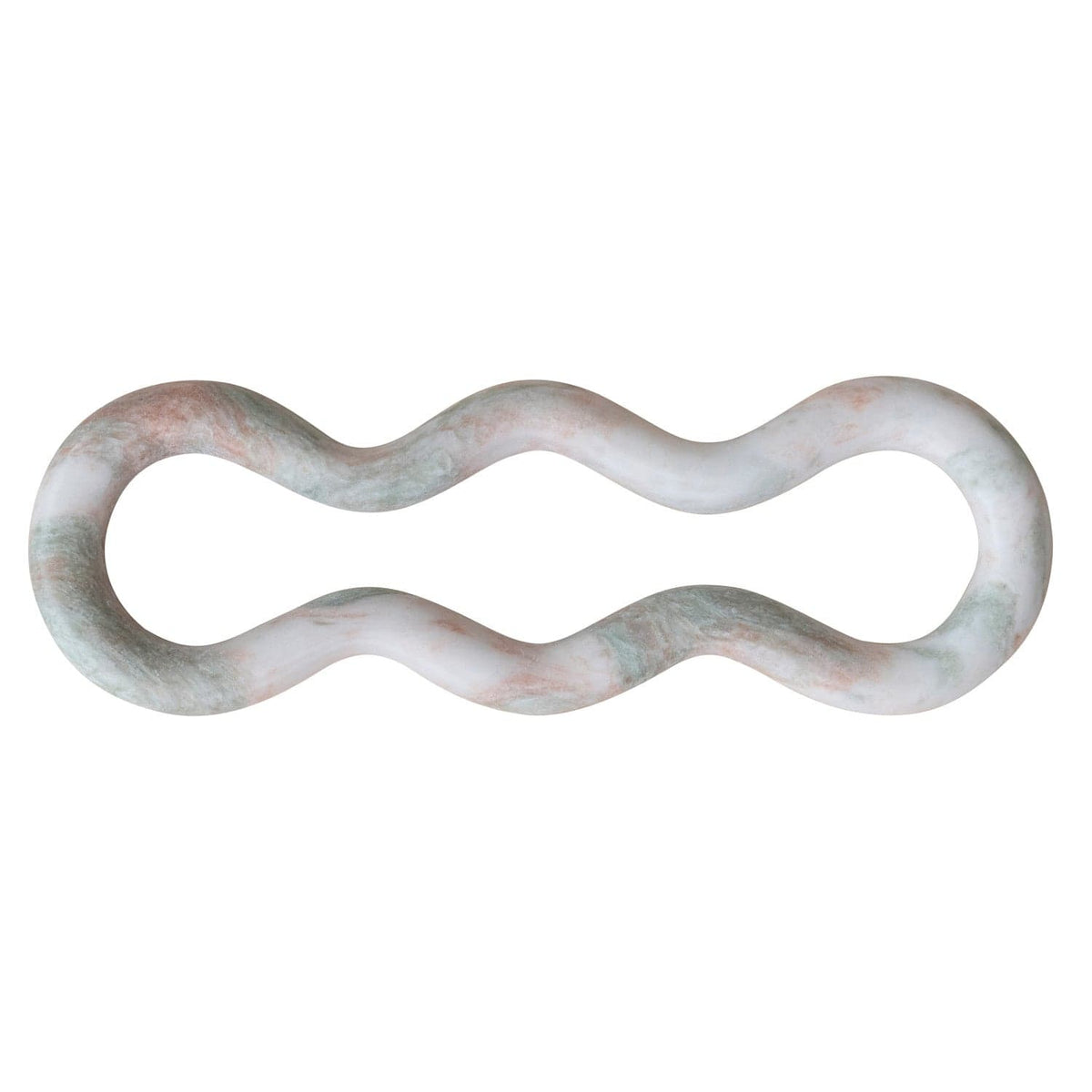 Green Melange Marble Organic Shaped Trivet (Each One Will Vary)