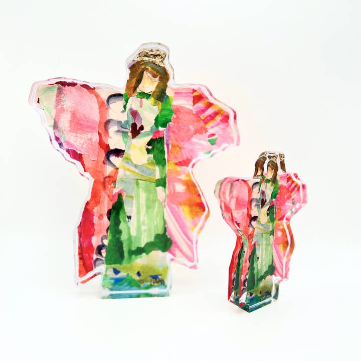 colorful acrylic angel large