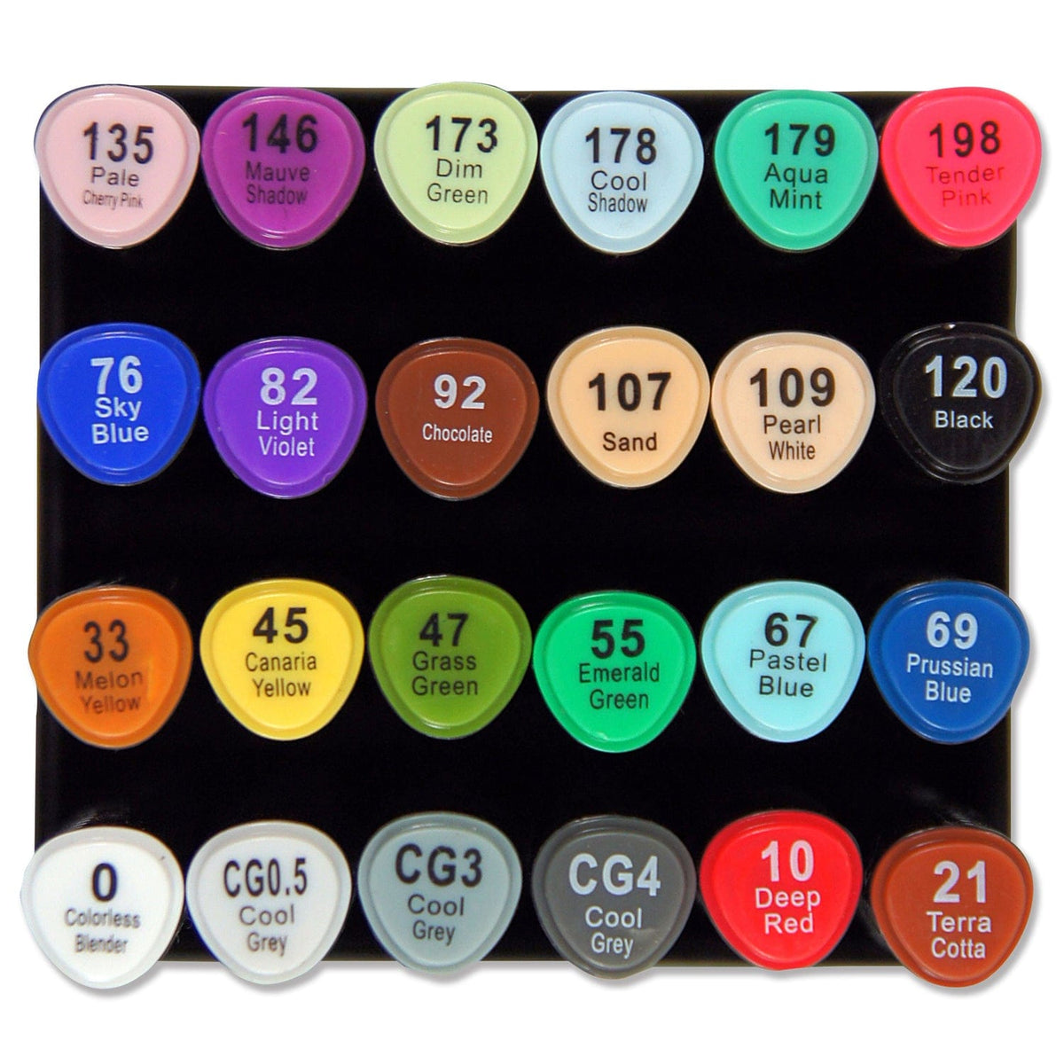 Peter Pauper Press Studio Series Dual Tip Professional Alcohol Artist's Markers (Set of 24 Vivid Colors) - Little Miss Muffin Children & Home