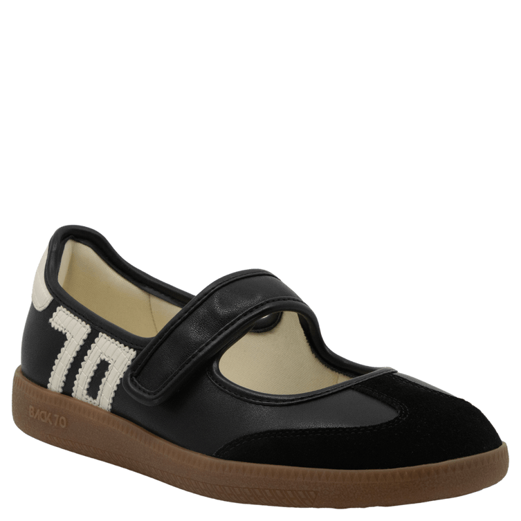 Back 70 Streetwear Aya Sneakerina in Black Milk - Little Miss Muffin Children & Home