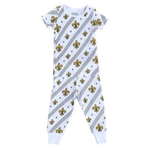 Little Hometown Little Hometown Fleur De Lis Pajamas - Little Miss Muffin Children & Home