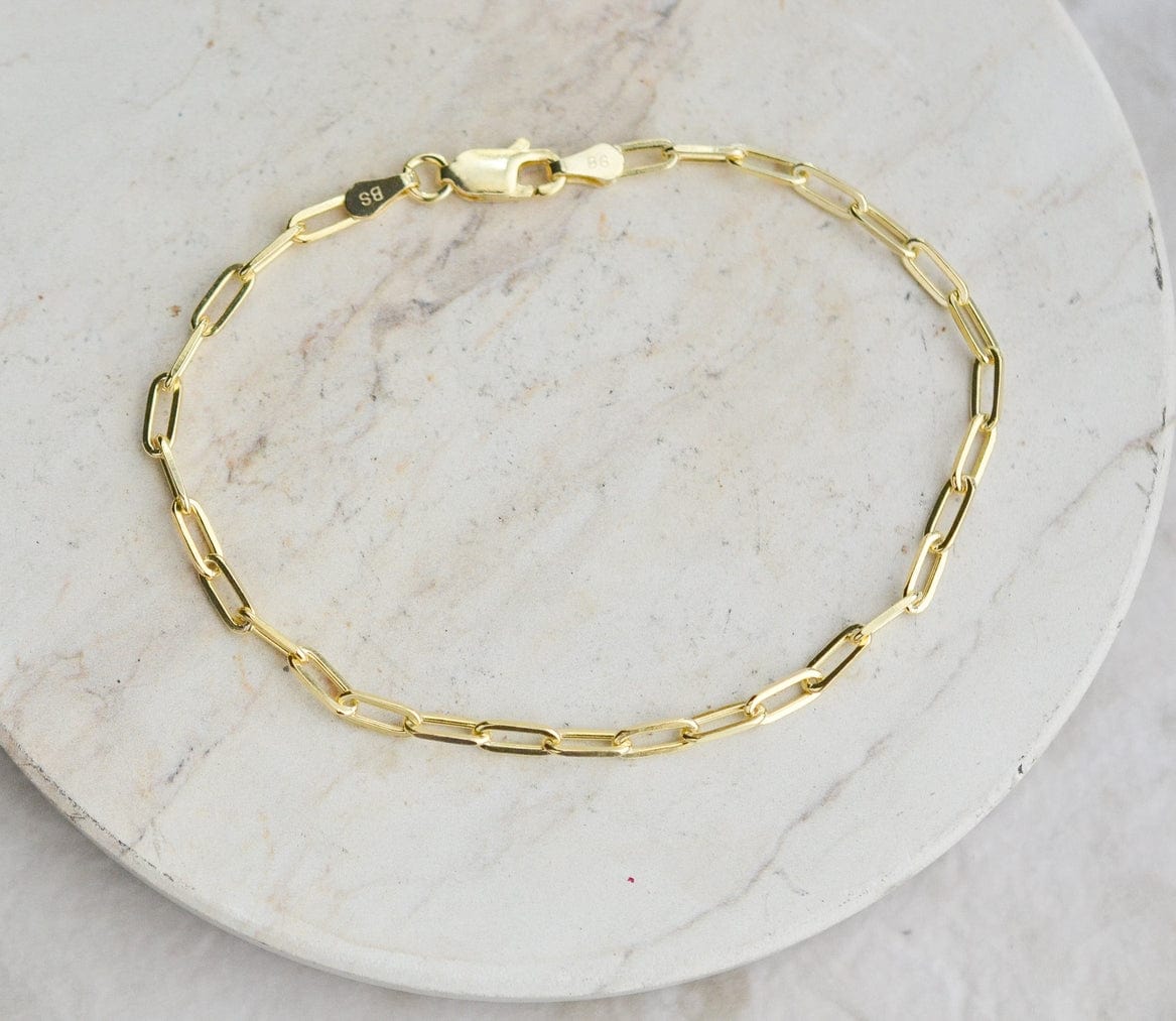 Sosie Designs Sosie Designs Sterling Silver Paper Clip Bracelet - Little Miss Muffin Children & Home