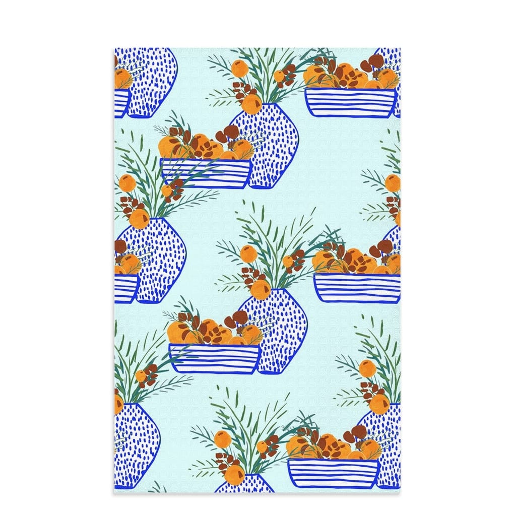 Jessica Reynolds Art Citrus & Sprigs Tea Towel - Little Miss Muffin Children & Home