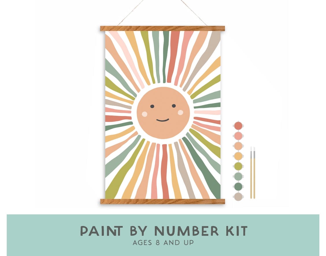 Breathe People Breathe People Smiley Sunshine Paint-by-Number Kit for Kids - Little Miss Muffin Children & Home
