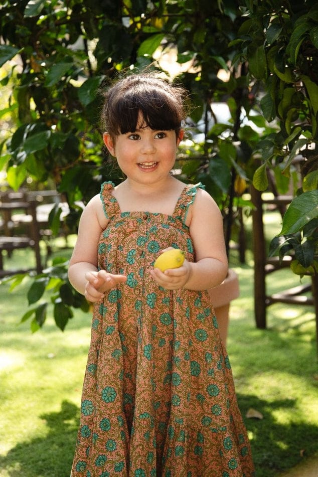 Yo Baby Inara Floral Girls Dress - Little Miss Muffin Children & Home