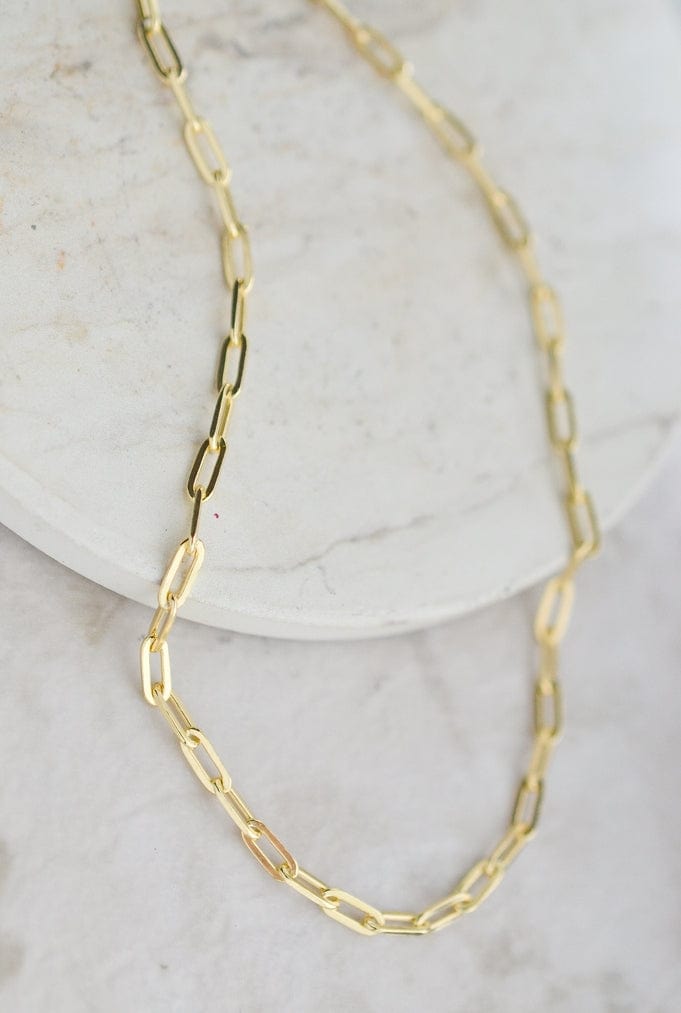 Sosie Designs Sosie Designs Sterling Paper Clip Chain Necklace - Little Miss Muffin Children & Home
