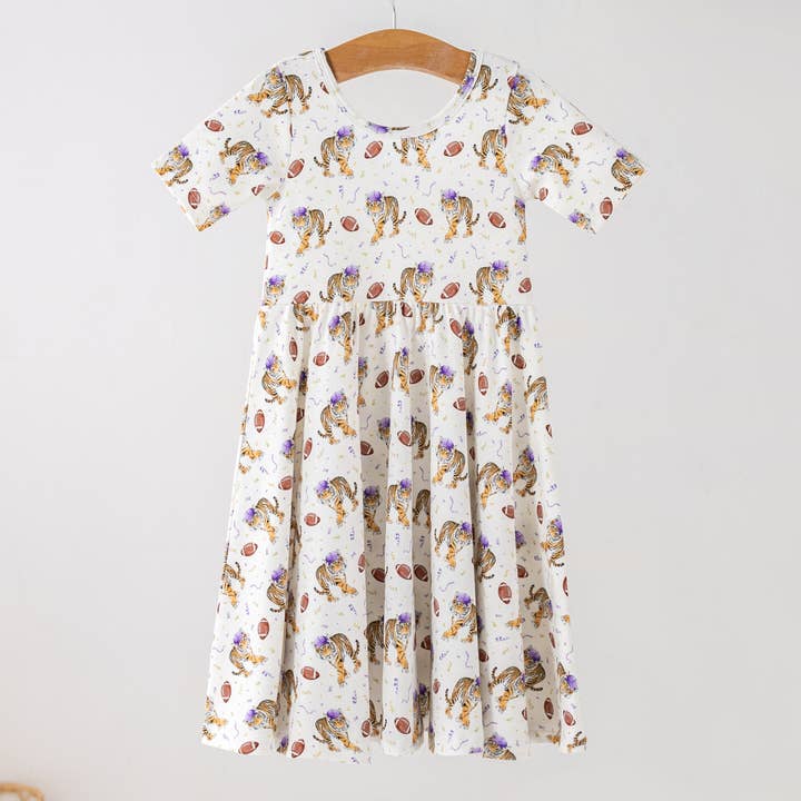 Kickoff in Louisiana Organic Cotton Dress for Kids