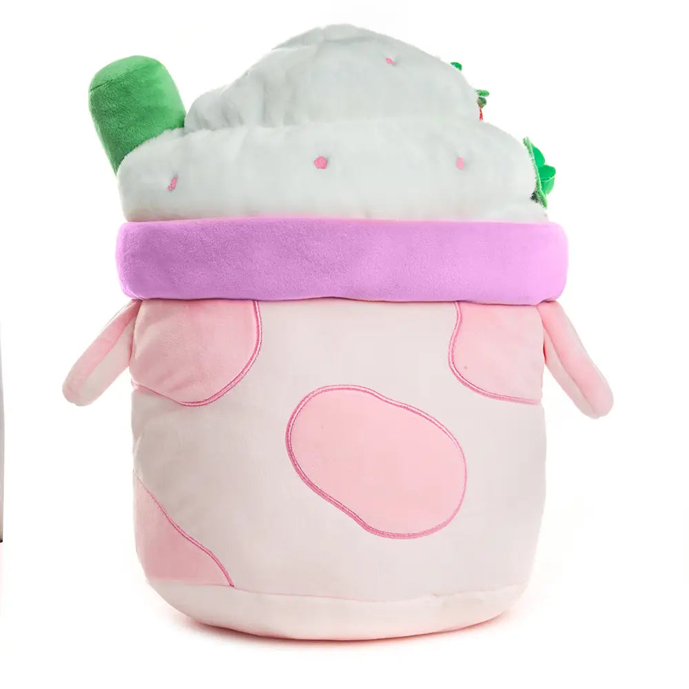 Cuddle Barn Strawberry Mooshake Soft Cute Kawaii Pink Cow Plushie - Little Miss Muffin Children & Home