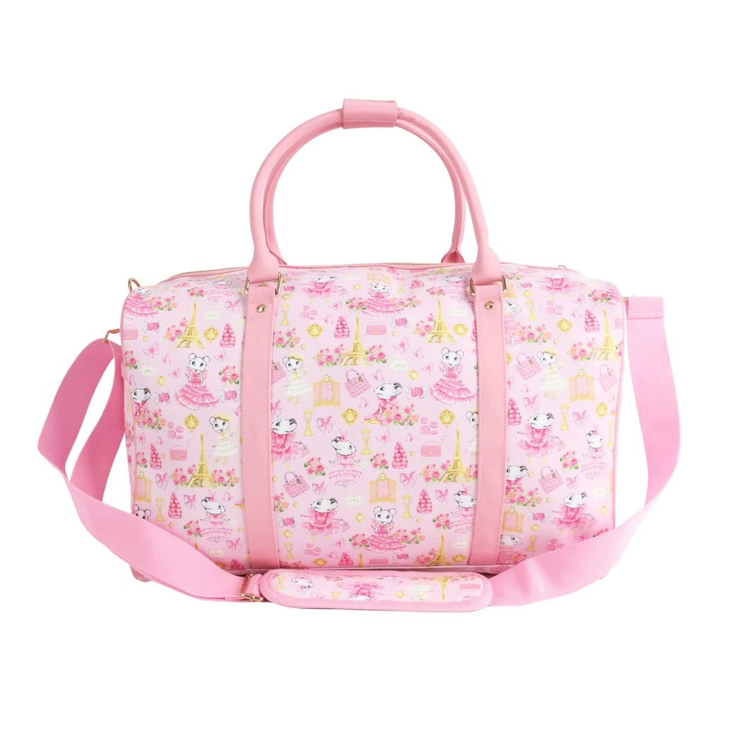 Pink Poppy Pink Poppy Claris the Chicest Mouse in Paris Duffle Bag - Little Miss Muffin Children & Home