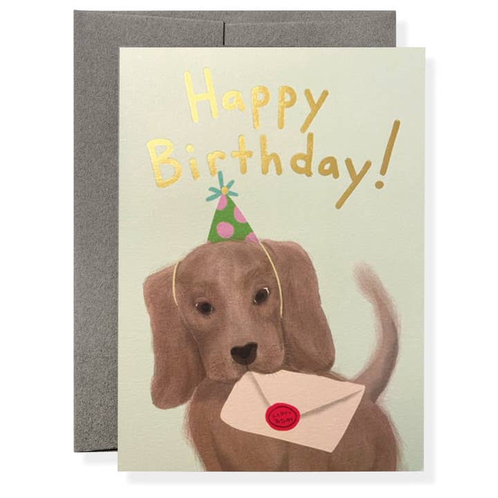 Karen Adams Designs Karen Adams Designs Dog Birthday Greeting Card - Little Miss Muffin Children & Home