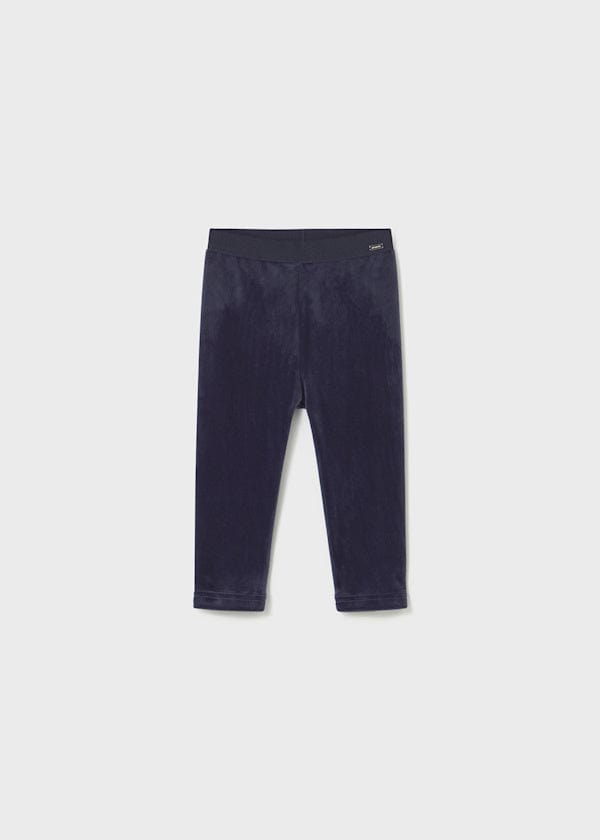 Mayoral Usa Inc Velvet Leggings in Navy for Baby - Little Miss Muffin Children & Home