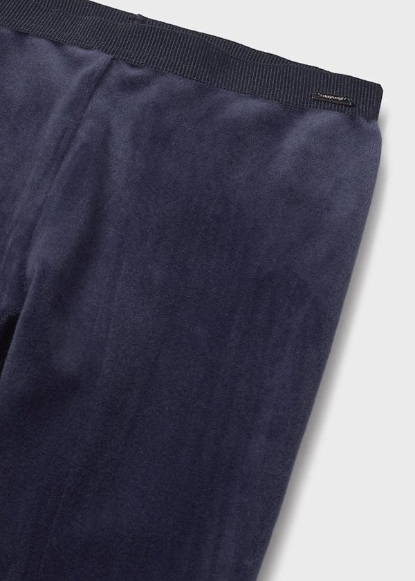 Mayoral Usa Inc Velvet Leggings in Navy for Baby - Little Miss Muffin Children & Home