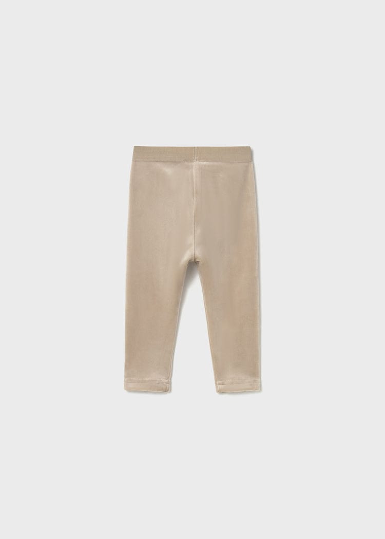 khaki velvet leggings for baby