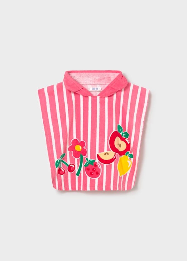 Mayoral Usa Inc Hooded Beach Towel in Geranium - Little Miss Muffin Children & Home