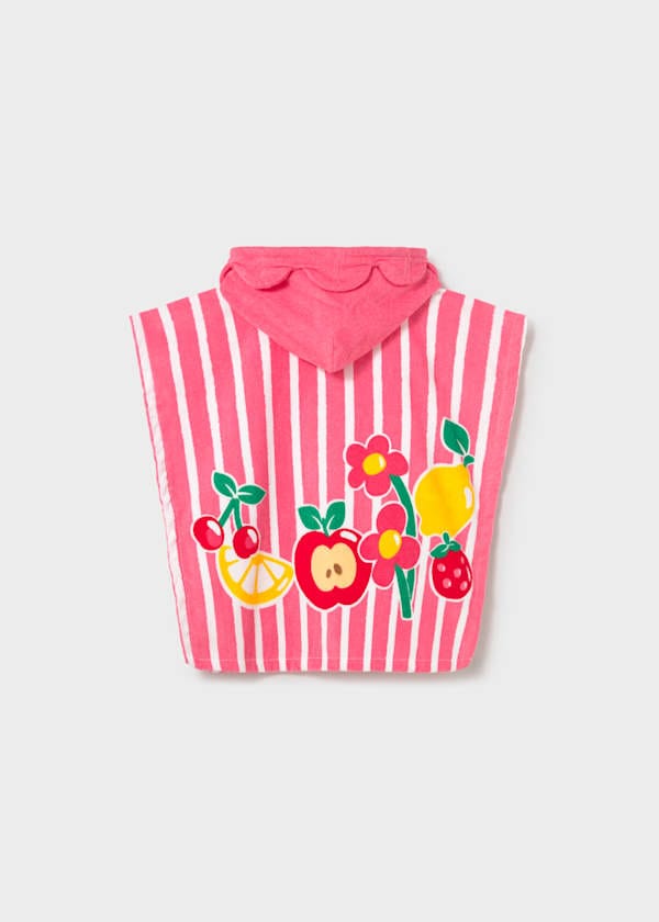 Mayoral Usa Inc Hooded Beach Towel in Geranium - Little Miss Muffin Children & Home