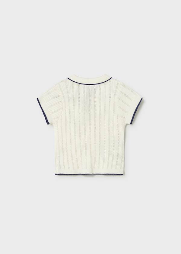Mayoral Usa Inc Toddler Knit Polo Shirt with Contrast Trim - Little Miss Muffin Children & Home