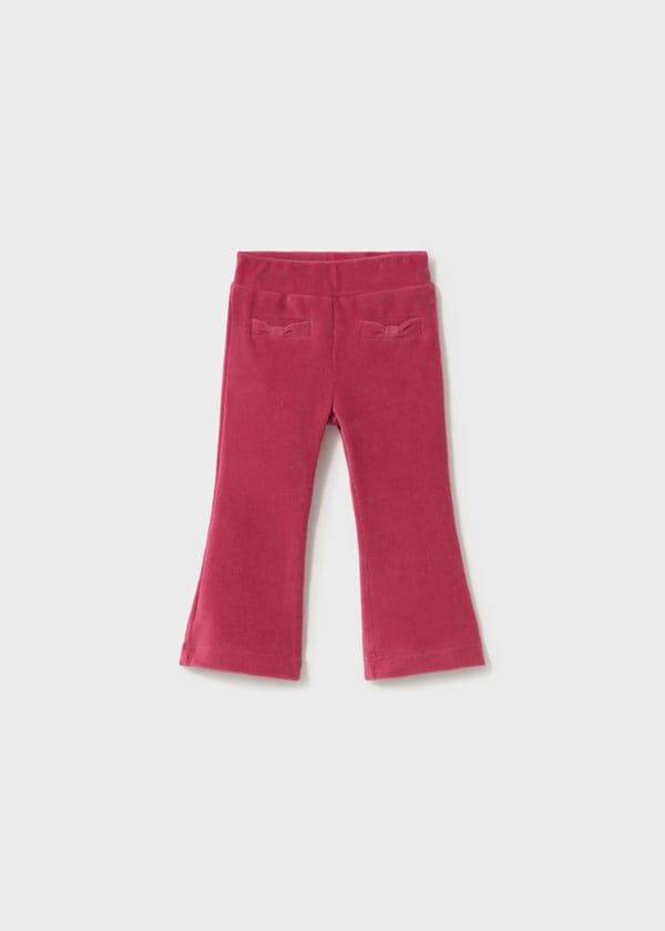 Corduroy Knit Pants with Bow Detail, 3 Colors Available