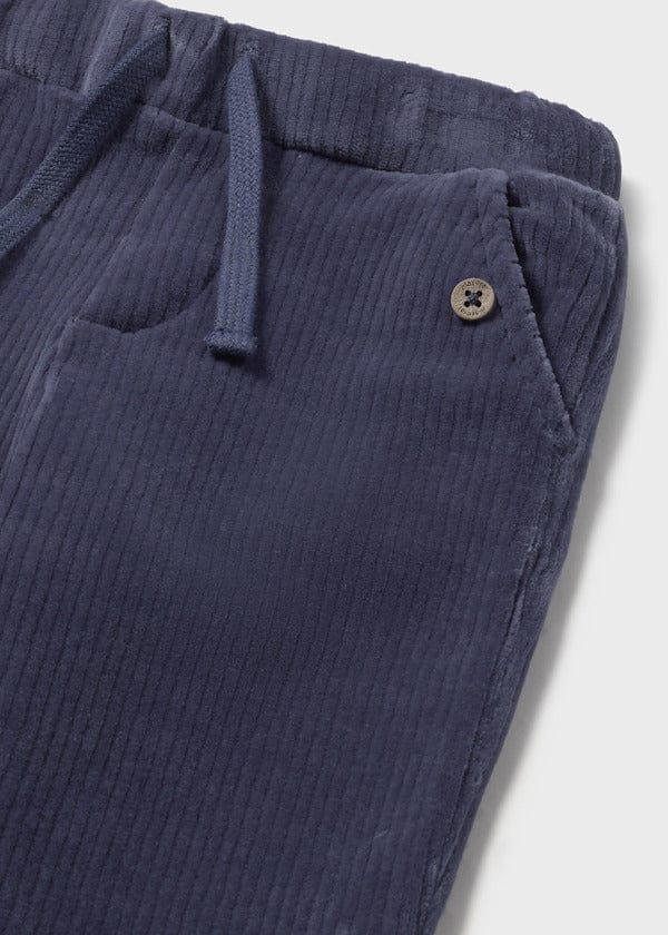 Mayoral Usa Inc Drawstring Corduroy Pants in Blue Whale - Little Miss Muffin Children & Home